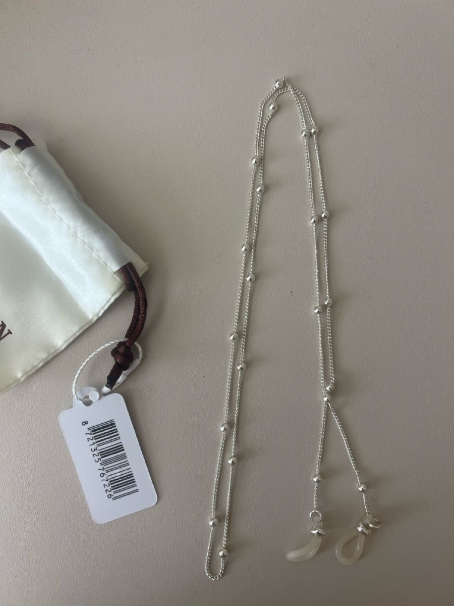 Catenine: Elegant Silver Beaded Eyeglass Chain – Nuovo (secondo la descrizione) da Samstagern venduto da rie_7vpv