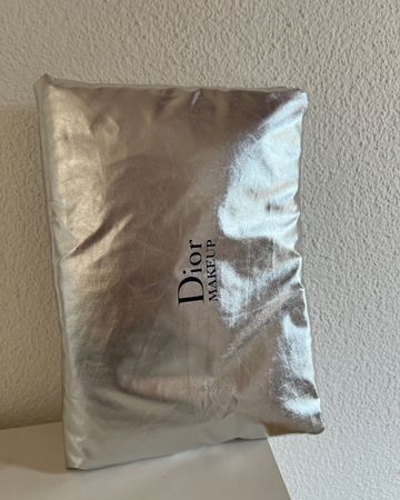 Dior makeup bag tasche silber