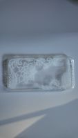 Coque d’iPhone X/XS transparente avec motifs blancs élégants