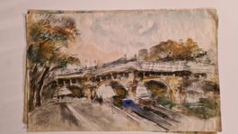 Herbert Meyer 1882-1960 Orig. Aqu. Paris