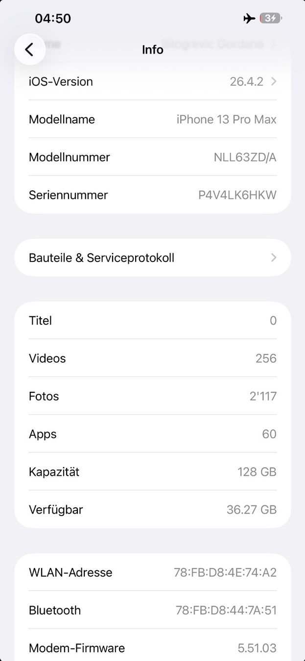 Apple Handys / Smartphones: Iphone 13Pro Max 128GB Top Zustand – Gebraucht aus Dübendorf von webnight 6