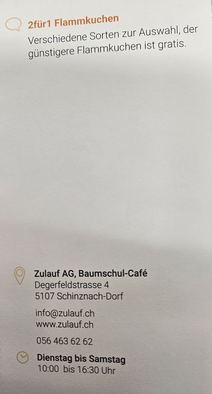 Buoni: Rest.Zulauf Schinznach-Dorf – Nuovo e nell'imballaggio originale da Uezwil venduto da Jasmin_ 1