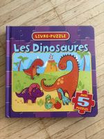 Livre Les Dinosaures puzzle avec 5 puzzles