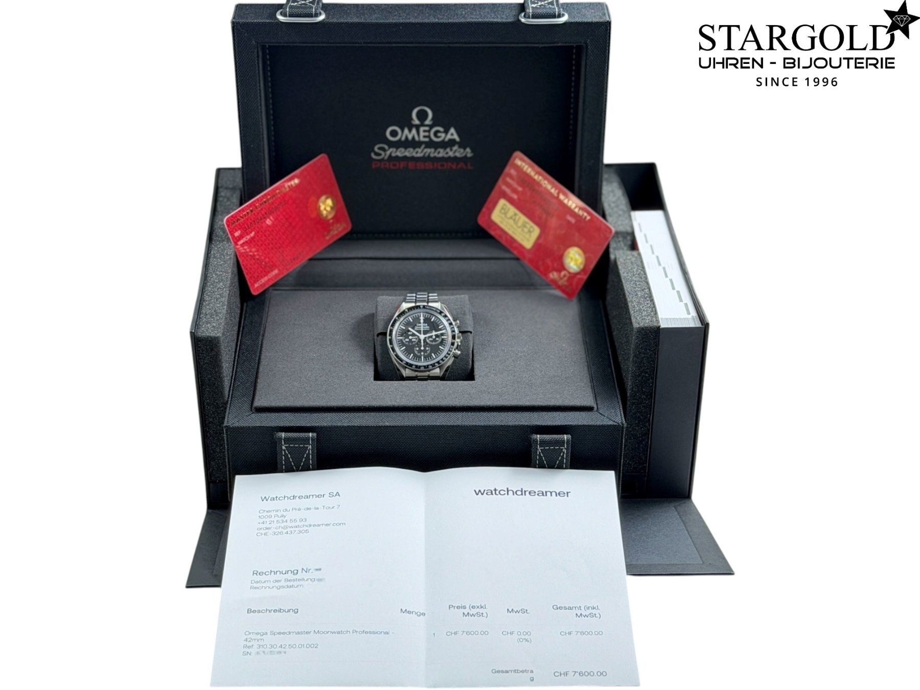 Omega Uhren: Omega Speedmaster Moonwatch - 	310.30.42.50.01.002 – Gebraucht aus Zürich von Stargold-Uhren 1
