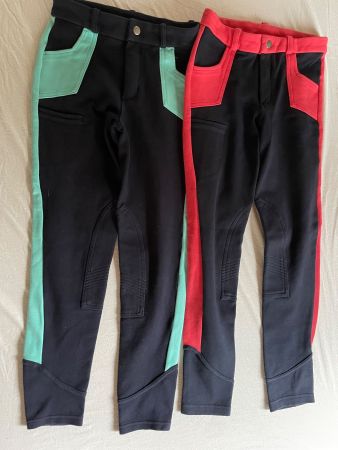 2 Paar Reithosen, Gr. 143-152, Decathlon
