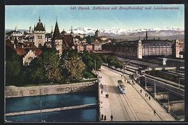 Zürich, Strassenbahn auf der Zollbrück