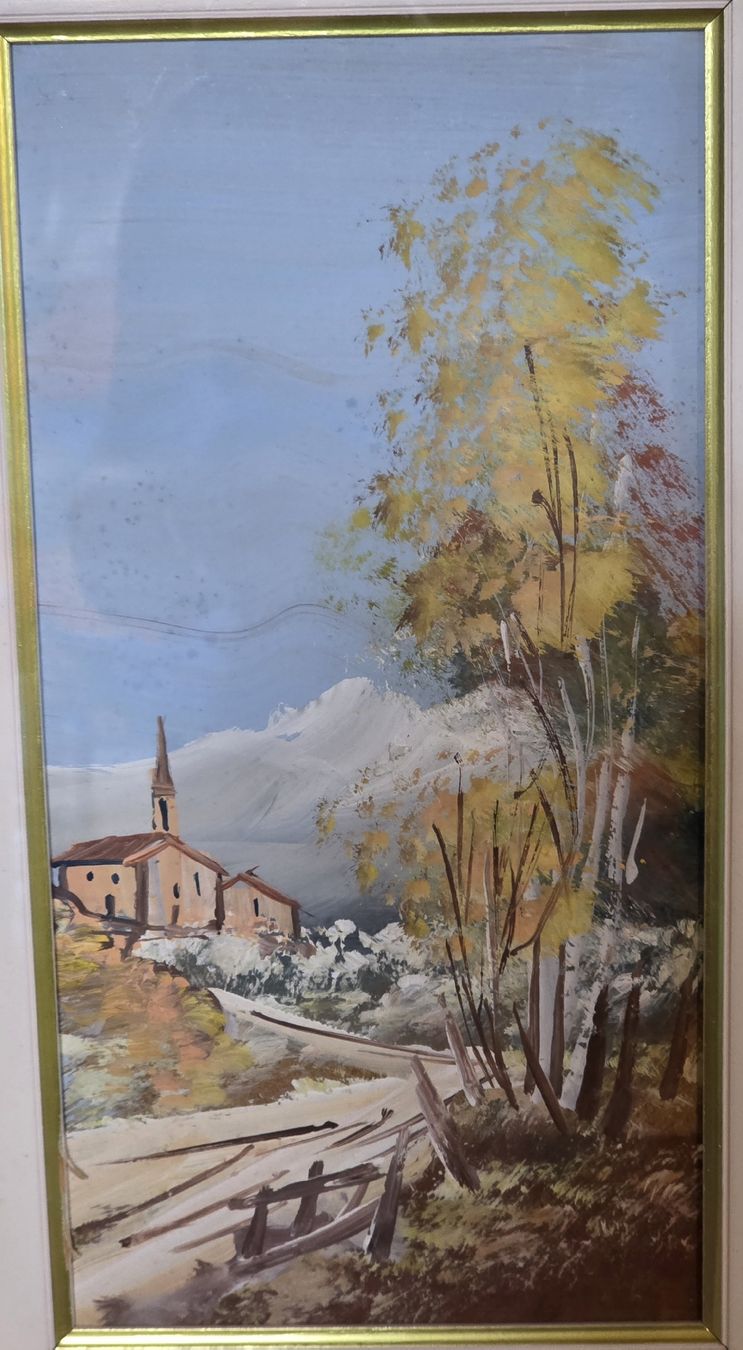 Dipinti: Ölgemälde einer hügeligen Landschaft – Usato da Rohrbach venduto da lod_m58r 1