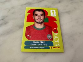 Panini Fifa Fussball Sticker WM 2026 Brahim Díaz MAR 19