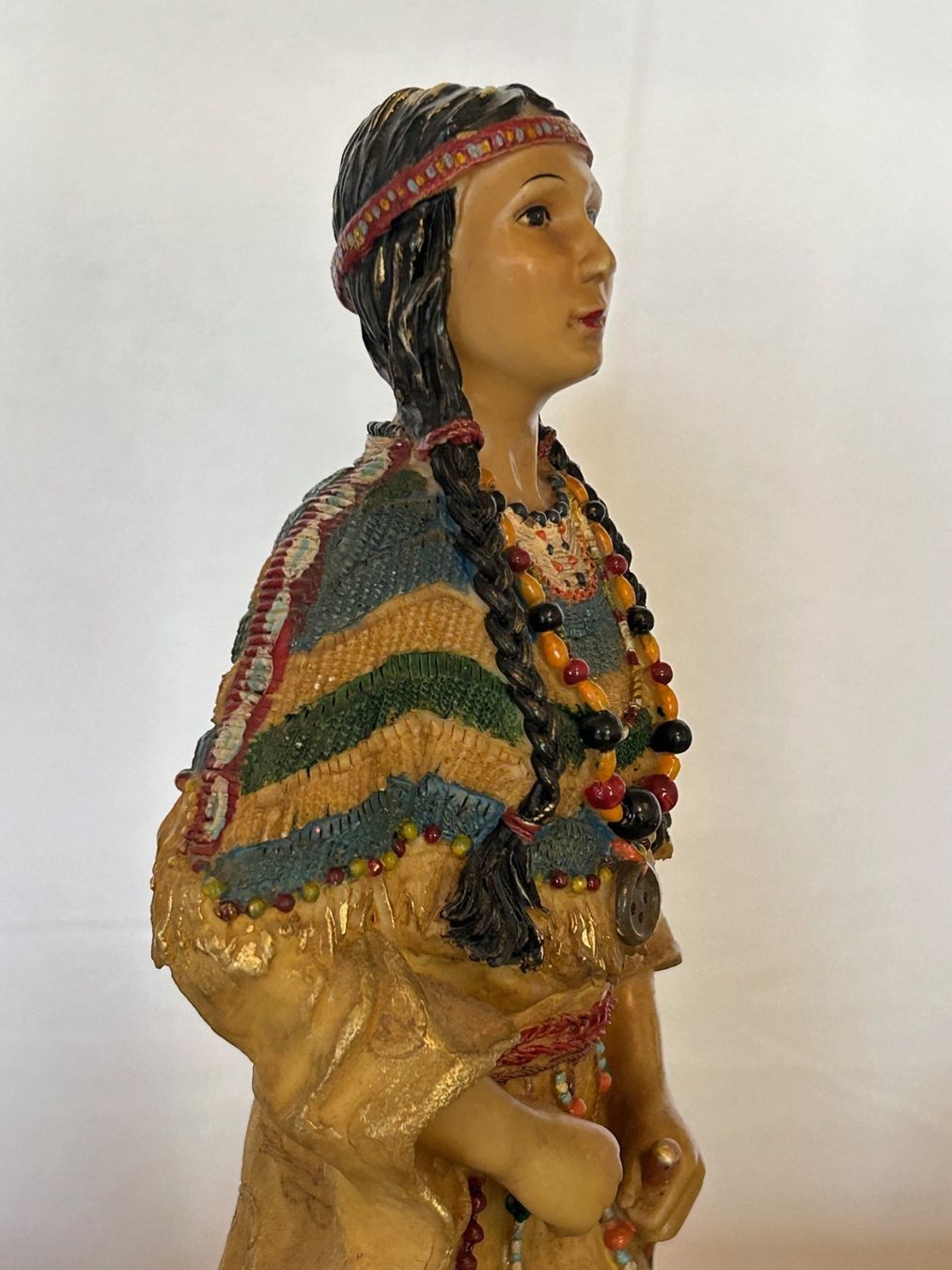 Sculture & Statue: Indianerin (Squaw) mit Wolf – Nuovo (secondo la descrizione) da Rocourt venduto da Vijay02 8