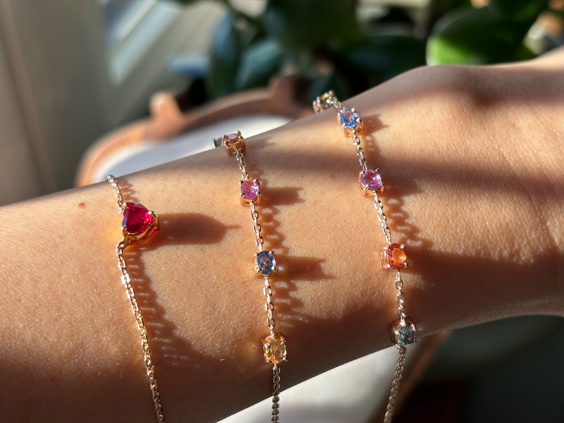 Armbänder & -reifen: Bracelet sapphire with gold 18k – Neu und originalverpackt aus Rapperswil SG von Gemstonebyyo 7