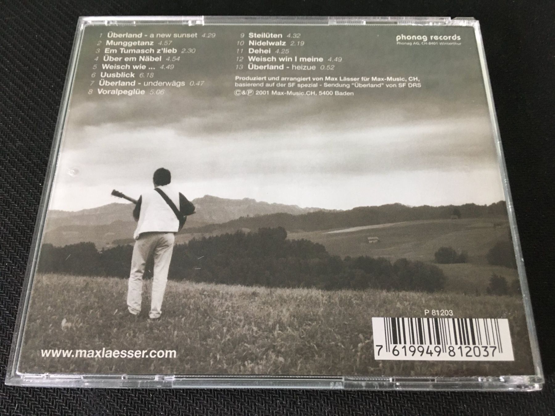 CD: Max Lässer - Überland -CD- – Usato da St.Gallen venduto da MedienJoe 2