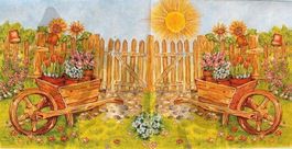 Serviette im garten (d131) 2Stk.