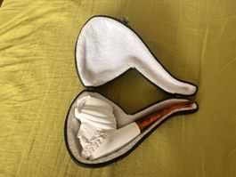 Echte Meerschaum-Pfeife Vintage "Sultan" - Ungeraucht!