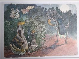 ERNST KREIDOLF GUTERHALTENER DRUCK MIT PASSEPARTOUT