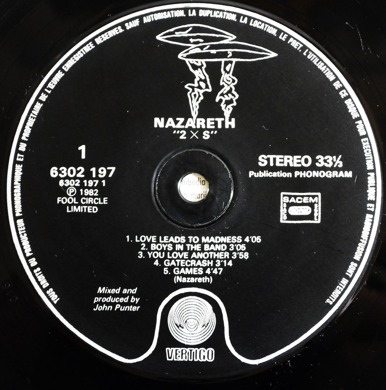 Dischi in vinile: Nazareth 2XS LP 1982 – Usato da Dübendorf venduto da mar_85sd 5