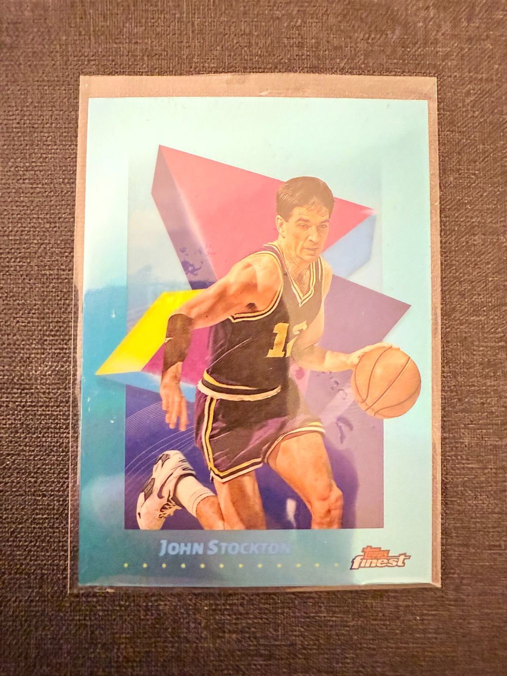 Topps Carte collezionabili: Topps finest John Stockton NBA – Usato da Burgdorf venduto da Sports_Cards_3400