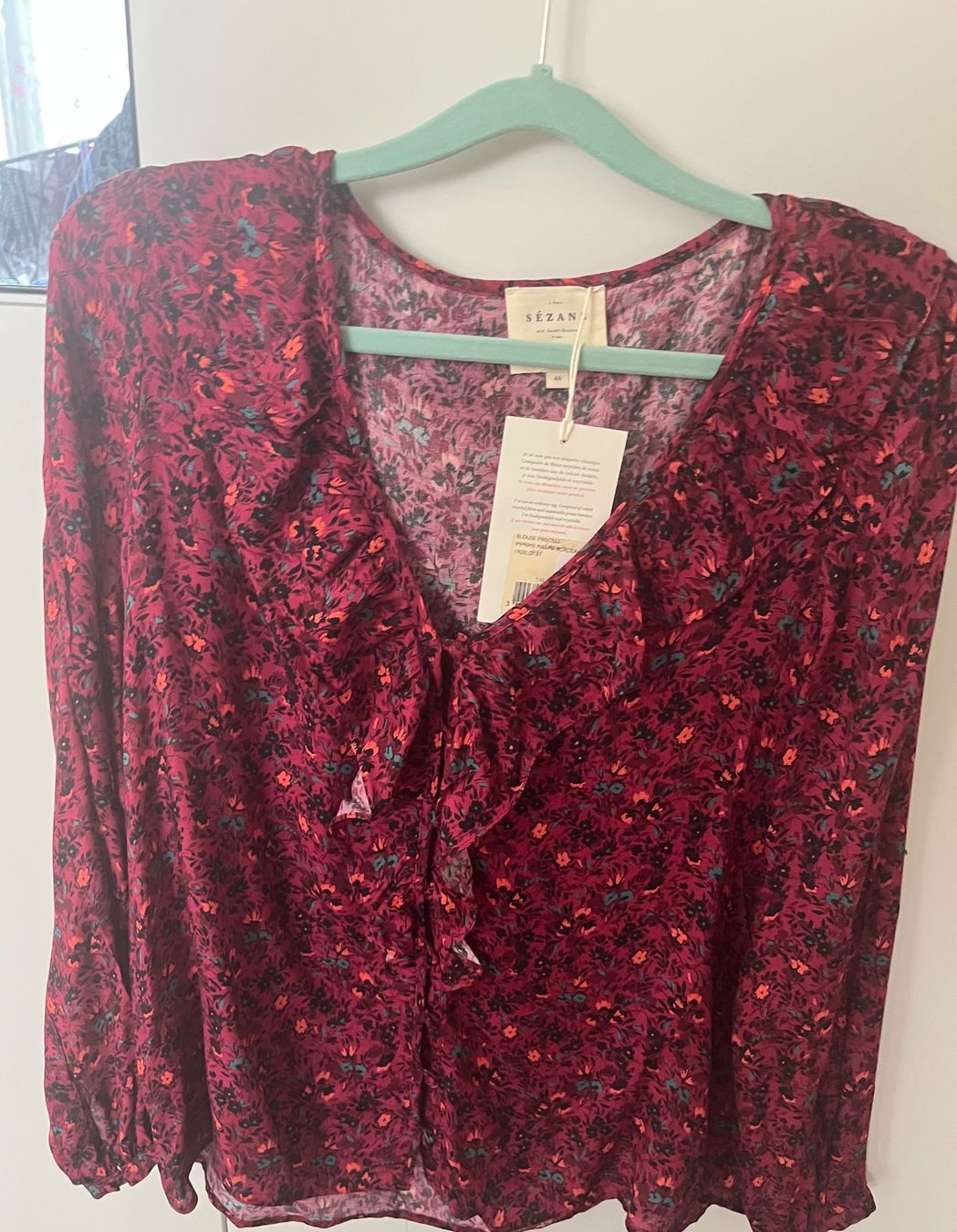 Sezane Camicette: Neu Sézane Priscille Bluse T. 40 – Nuovo e nell'imballaggio originale da Hedingen venduto da muse10 1