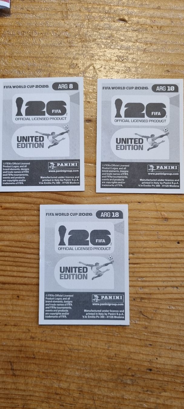 Panini Cartes à collectionner: Panini ARG – Neuf (Voir description) à Tenniken par Bi