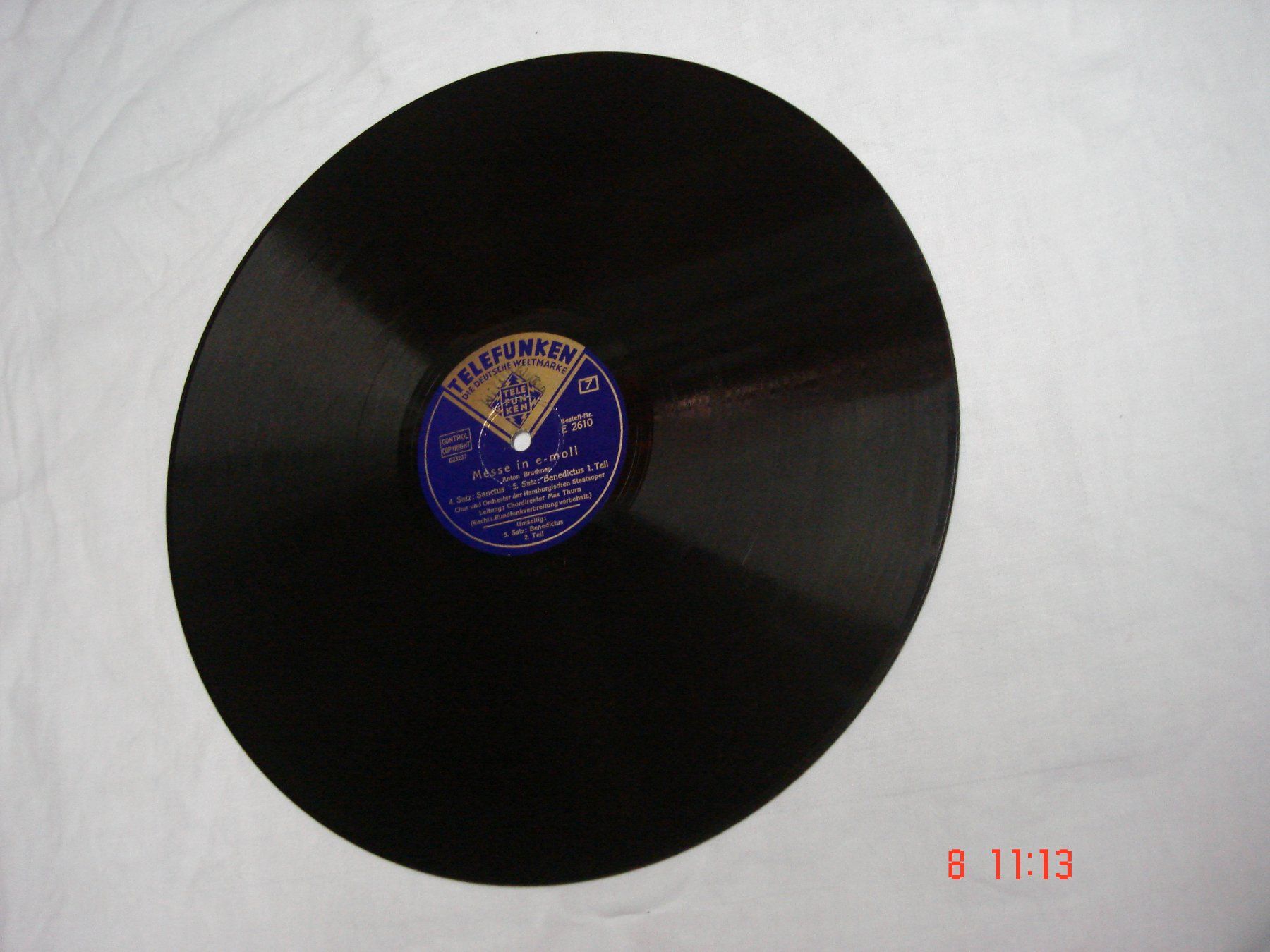 Schallplatten: Schellackplattenalbum Bruckner Messe in e-Moll. – Gebraucht aus Aeschi SO von abi1951 7