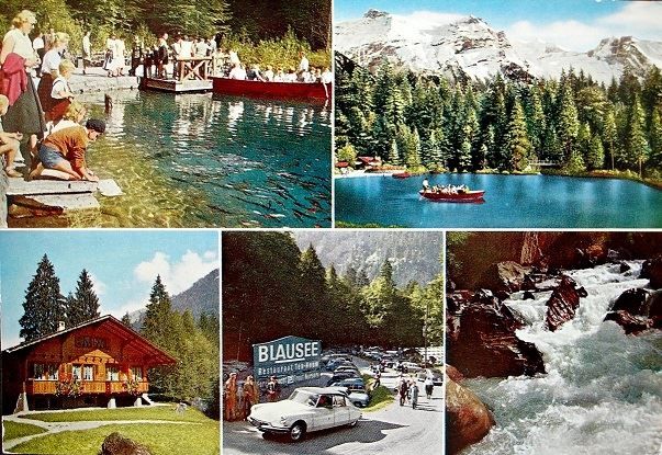 Ansichtskarten: FRUTIGEN Blausee im Kandertal - Auto – Gebraucht aus Jona von philajona