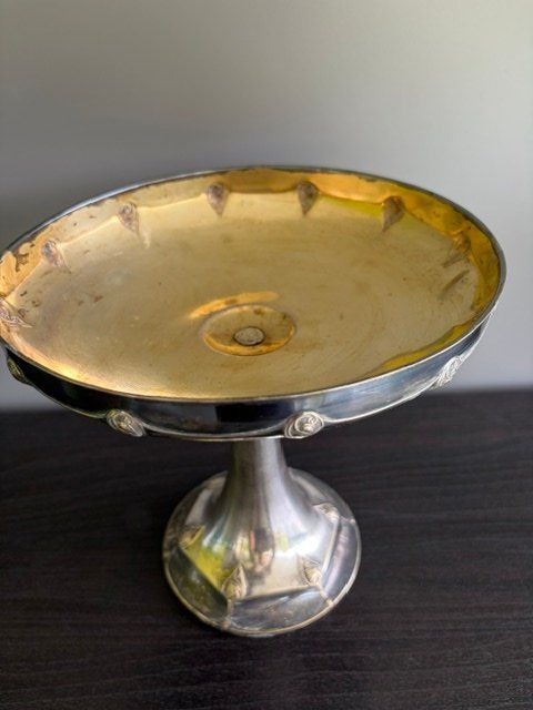Coupes: Sockelschale versilbert Jugendstil (?) – D'occasion à Cham par Collector0 1