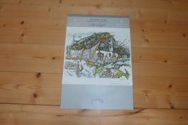 Alois Carigiet, Kalender, 1976,Bündner Häuser,Reproduktionen