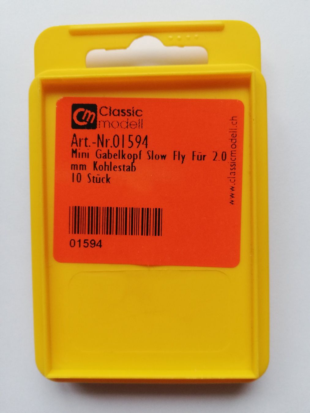 Modellismo RC: Mini Gabelkopf Slow Fly 2.0 mm - 10 Stk – Nuovo e nell'imballaggio originale da Flüh venduto da AMS-Modellbau 1