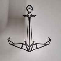 Metall Wandbild "Anker"