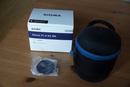 Sigma 30mm F1.4 DC DN Sony E-Mount, Tasche, Hoya ND8-Filter