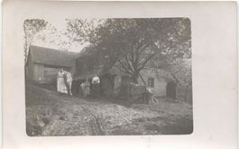 Landwirtschaft/Bauernfamilie mit Kuh 1920 AG/SO?