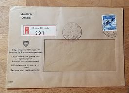 R Brief Eidg. Kriegs-Ernährungs-Amt Amtlich Bern Linde 1945