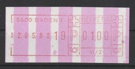 Sehr seltener Endstreifen auf SFS Nr. 7II