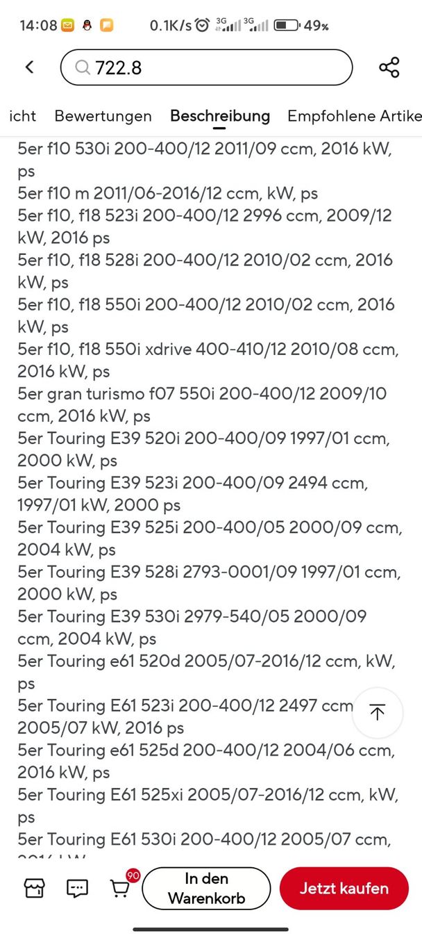 BMW Tutti pezzi di ricambio auto: Wassertemperatur – Nuovo (secondo la descrizione) da Biel/Bienne venduto da johnychen63 4