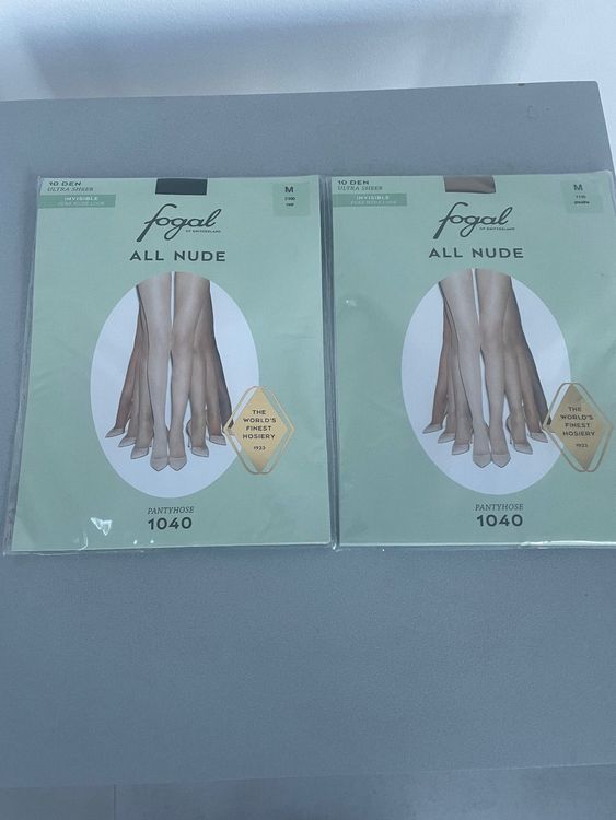 Collants Fogal Prestige 112 – Taille S – Gris – 15 Deniers – Très Transparents – Fabriqués En France – Neuf Avec étiquettes