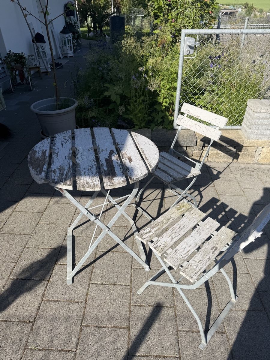 Set di tavolo e panche: Gartentisch Garnitur Klappbar – Usato da Jegenstorf venduto da jenny2002 2