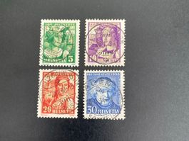 Satz Pro Juventute 1933; Luxus Vollstempel