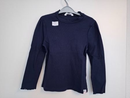 Langarmshirt Mädchen blau Gr. 134/140 (wenig getragen)