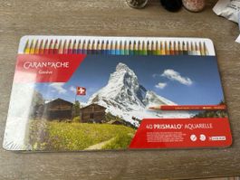 Caran d'Ache Prismalo Aquarellstift 40 Farben neu