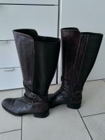 Braune Leder Stiefel