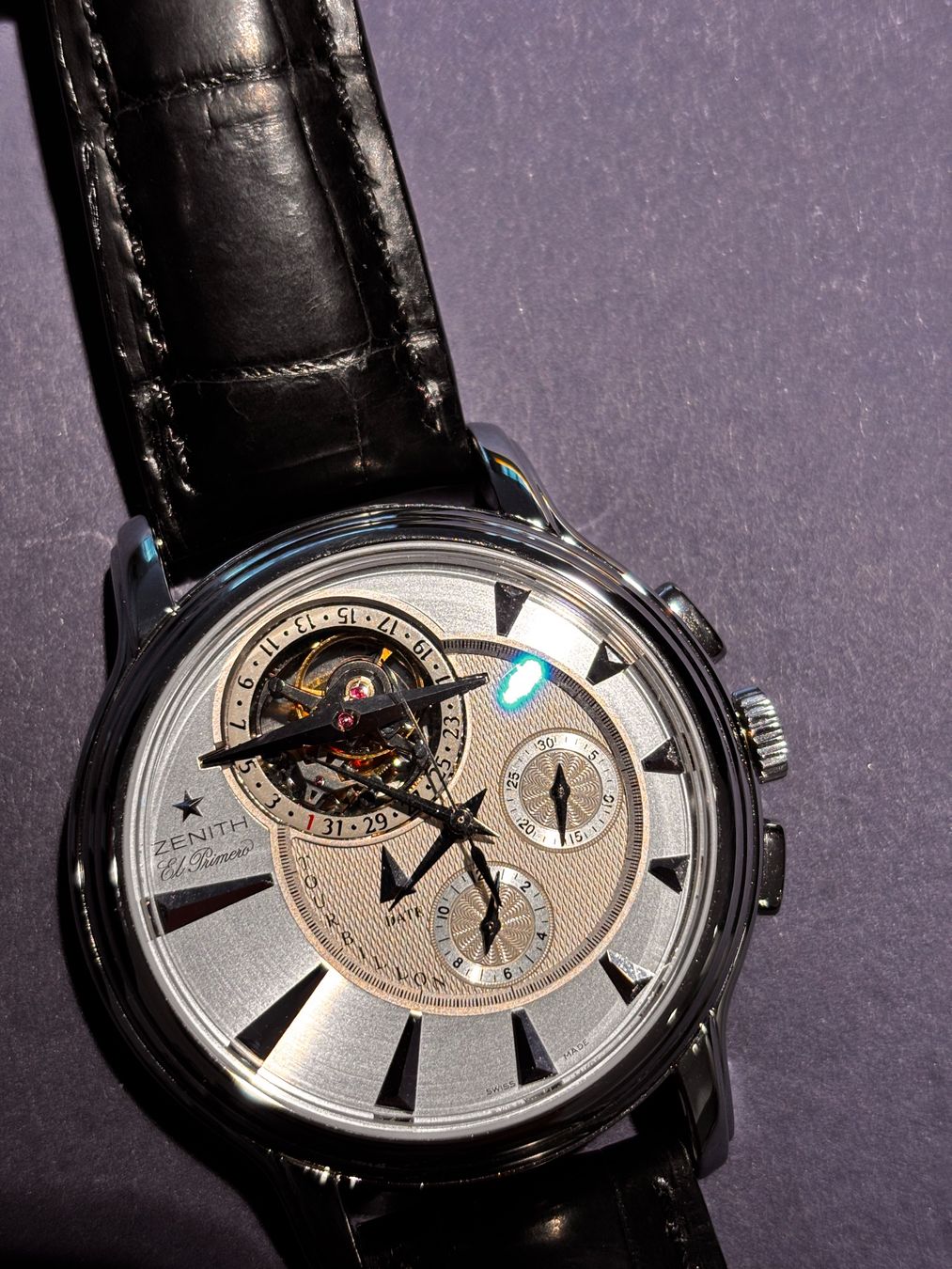 Zenith Orologi: Zenith El Primero XXT Tourbillon Chronograph Platinum – Usato da Büron venduto da swissbank 4