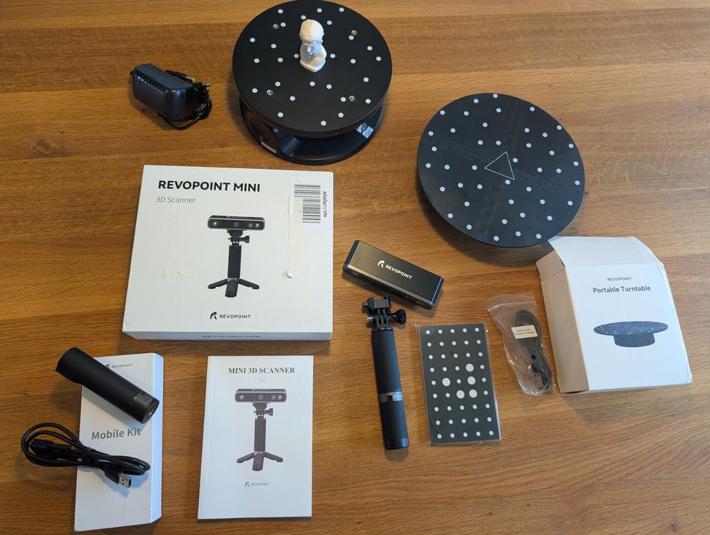 REVOPOINT MINI 3D Scanner Set inkl. Two Axis Turntable (Gebraucht) in ...