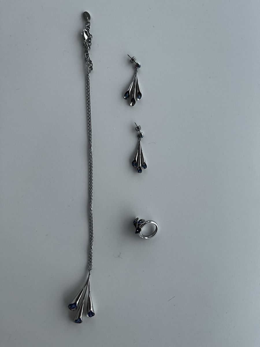 Swatch Altri gioielli: Set de bijoux Swatch: collier, bague, boucles – Usato da Romont FR venduto da cat_j6ww 5
