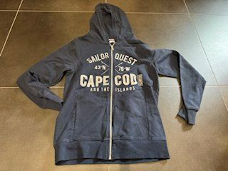 Sweatjacke dunkelblau 158