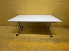 Schreibtisch Weiss Tischplatte Verstellbar (HE180.1)