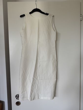 Damen Kleid weiss ärmellos Grösse S gebrauchter Zustand