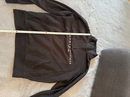 Tommy Hilfiger Pullover mit Reissverschluss Schwarz Grösse L