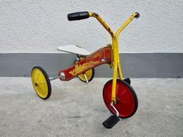 altes WISA GLORIA LENZBURG Dreirad aus Holz und Metall