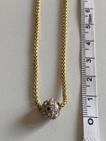 NEU Kugelanhänger m. StrassSteinen, inkl. Kette, Modeschmuck