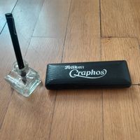 Altes Schreibset von Pelikan, Graphos, Tintenfass