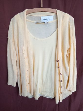 Twinset jaune pastel And Less Taille M